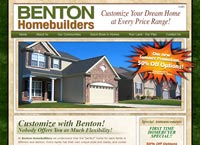 Benton Homebuilders website screenshot