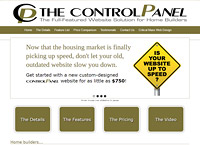 The controlPanel website screenshot