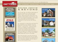 Dettmer Homes website screenshot