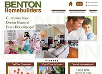 Benton Homebuilders website screenshot